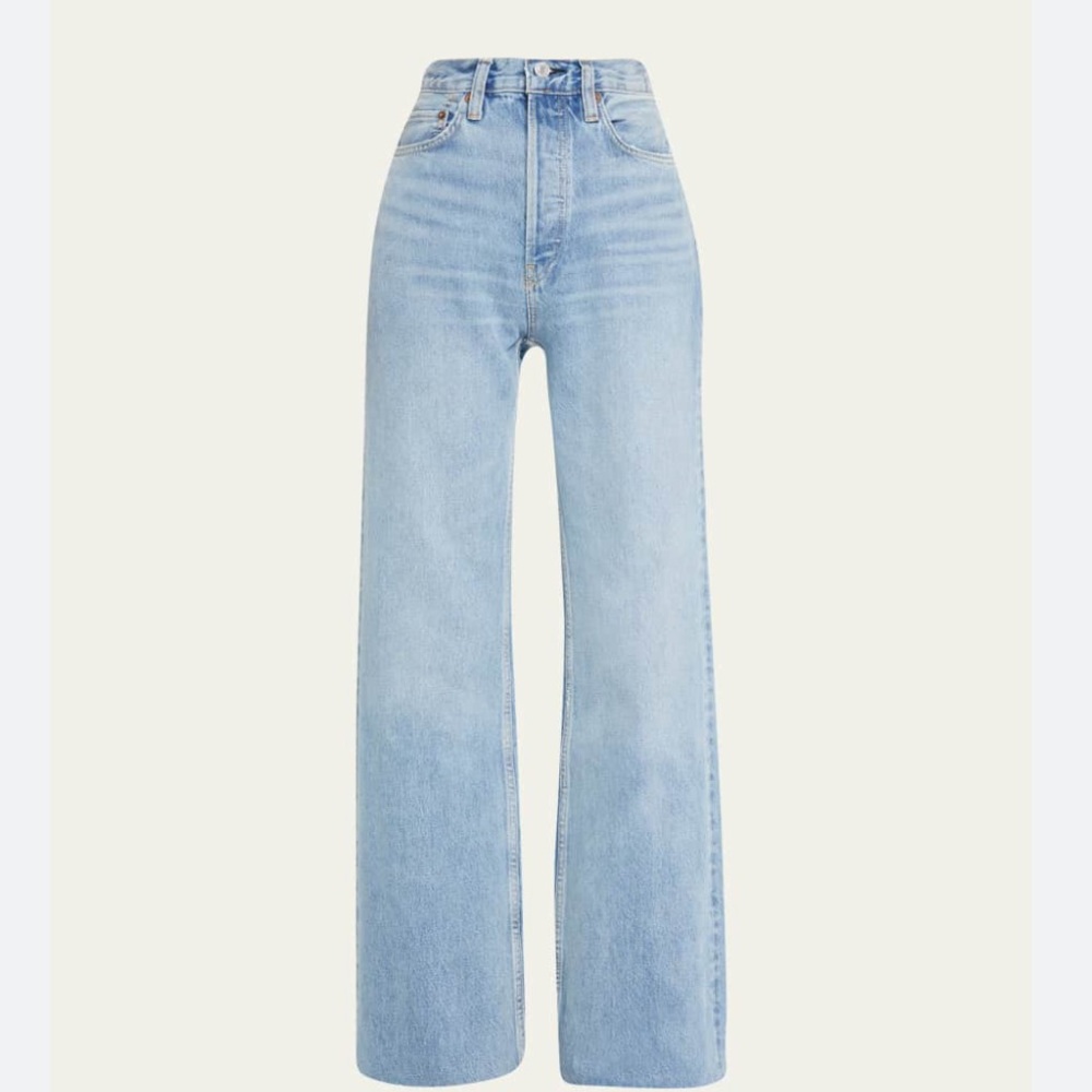 ‼️SALE‼️RE/DONE  70'S Ultra High Rise Wide Leg 60s Fade Wash